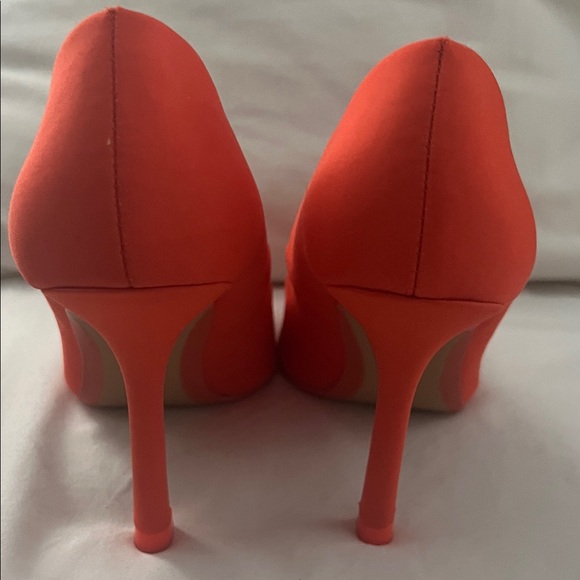 Zara Women's Orange-Red Heels - Picture 4 of 5